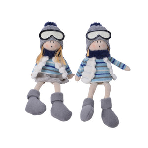 BIMBO/A CON OCCHIALI NEVE 34CM