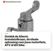 Vendita di valvola carburante universale 8mm - Alta qualità in alluminio - Ottimo sostituto - Per motocicletta