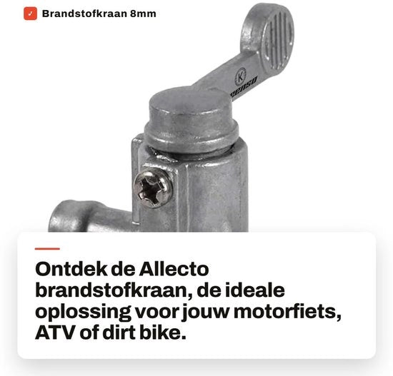 Vendita di valvola carburante universale 8mm - Alta qualità in alluminio - Ottimo sostituto - Per motocicletta