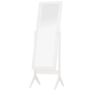 Specchio a Pieno Piede Regolabile ¨C zephmum ¨C Bianco 47x46x148 cm