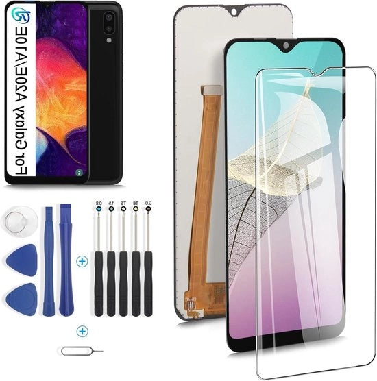 Schermo LCD sostitutivo per Galaxy A20E/A10E - display touchscreen digitizzatore con kit di accessori - 58 pollici.