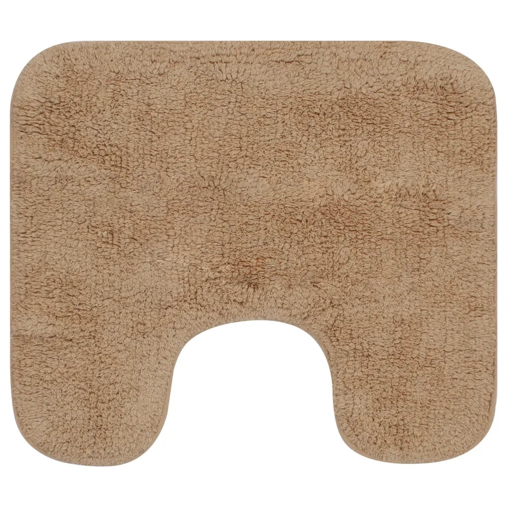 Set Tappetini per Bagno 2 pz in Tessuto Beige CFW3595058