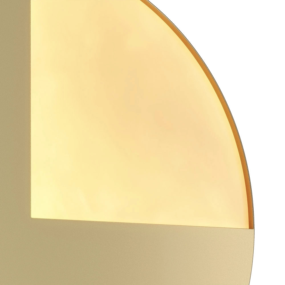 Applique Contemporanea Jupiter Alluminio Ottone 1 Luce 8W