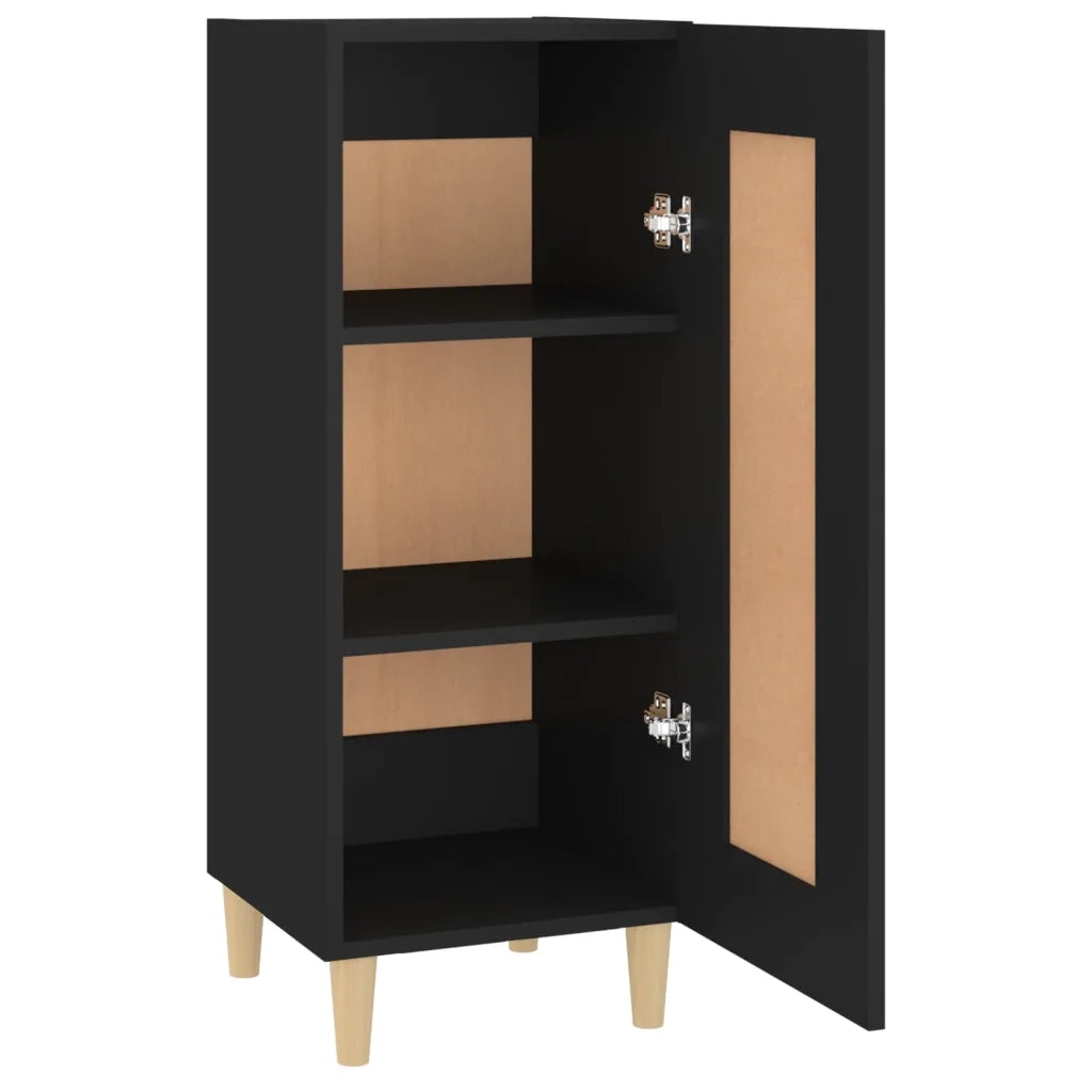 Credenza Nero 34,5x34x90 cm in Legno Multistrato 812412