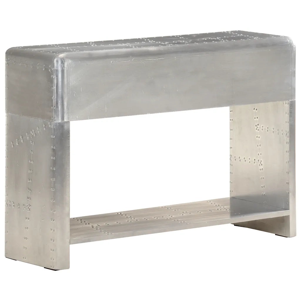 Credenza | Madia | Buffet da pranzo | Armadio da pranzo Stile Aviatore 110x35x75 cm in Metallo