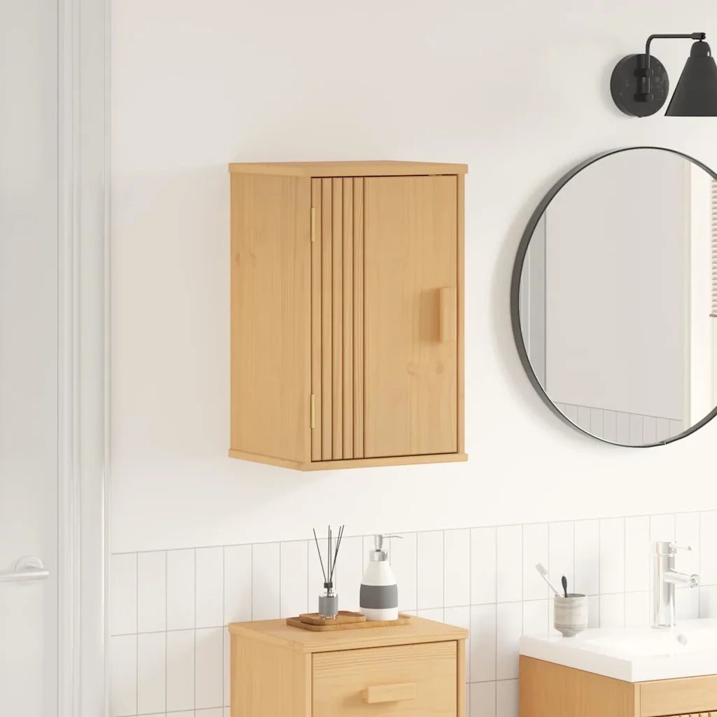 Mobile da Bagno | Armadio da bagno con lo scaffale Olden Marrone 35 x 30 x 55 cm