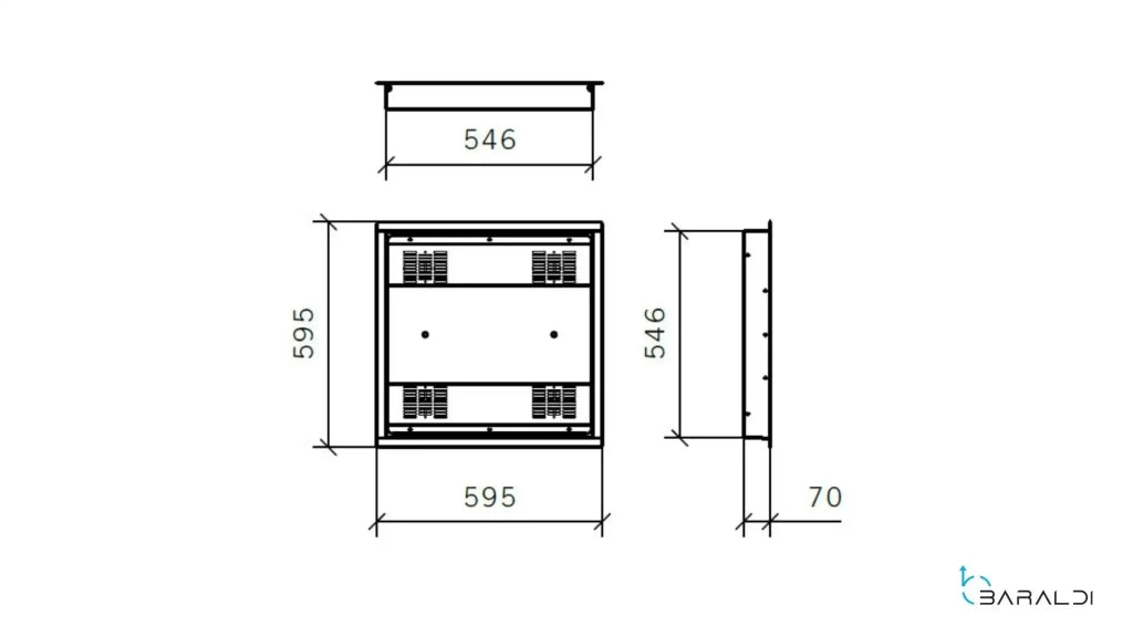 Purificatore Aria per controsoffitto Airò Built-in Bianco