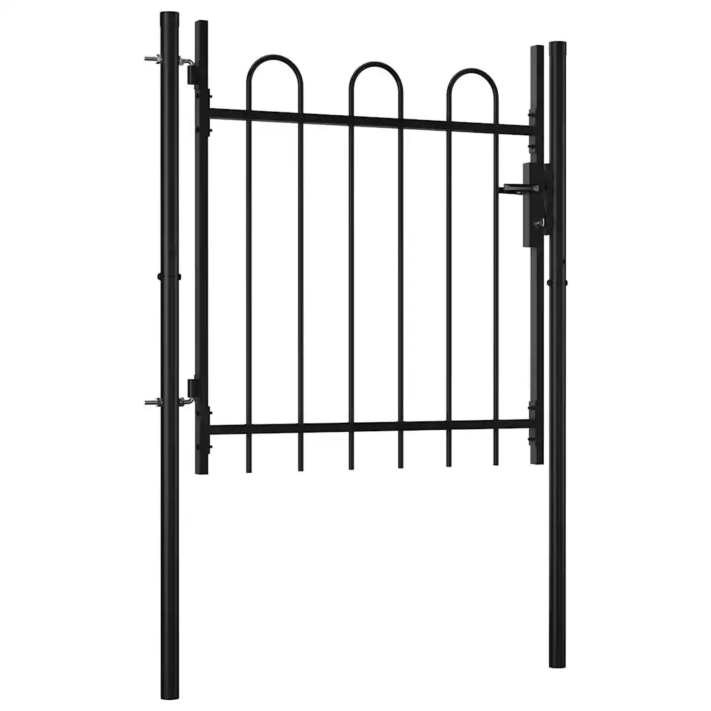 Cancello per recinzione a una porta Boxtel con parte superiore ad arco 100 x 75 cm 144361