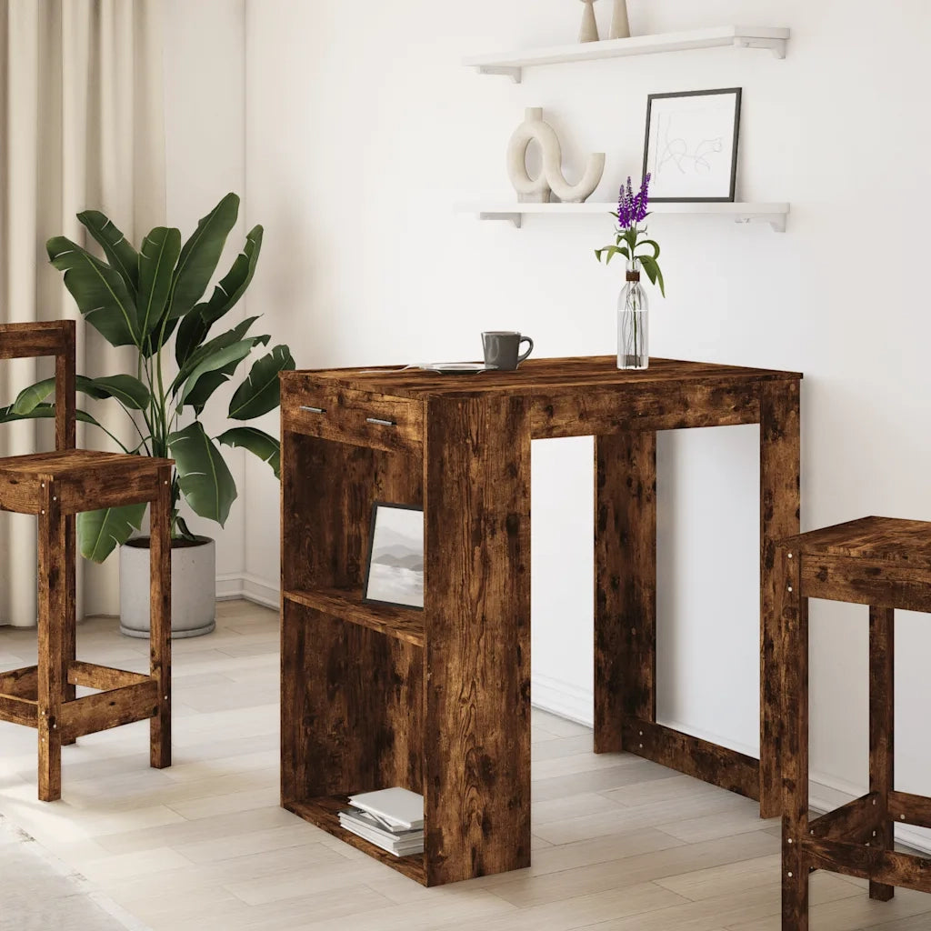 Tavolo Bar Rovere Artigianale 102x70x103,5 cm in Truciolato