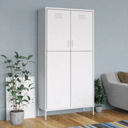 Armadio Bianco 90x50x180 cm in Acciaio 336251
