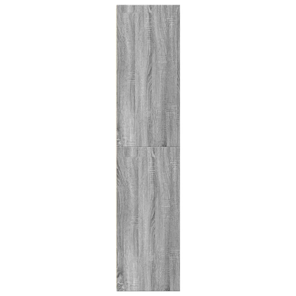 Buffet credenza cassettiera armadio mobile contenitore organizer cucina soggiorno salotto rovere Sonoma alto 45 x 41 x 185 cm legno ingegnerizzato grigio 02_0035366