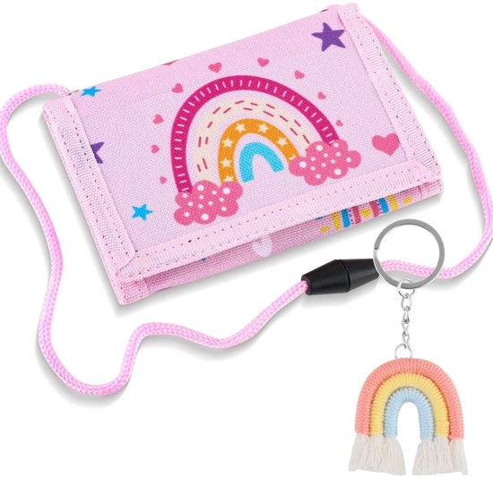 Portafoglio per bambine con cinturino e chiave, regalo per bambina, prima giornata di scuola
