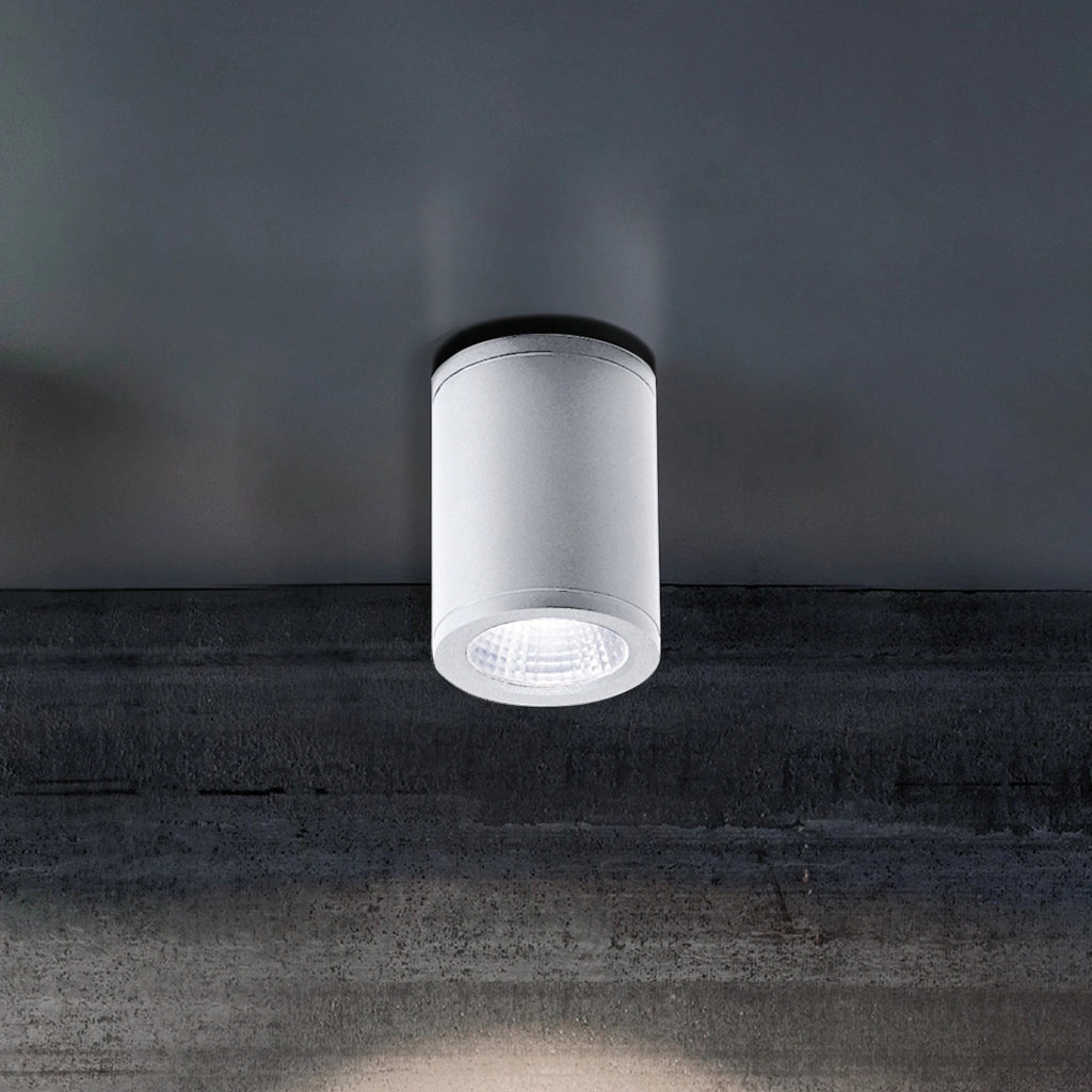 Sole Lampada da soffitto a LED 6W 3000K IP54 in alluminio bianco, design moderno ed elegante per illuminazione versatile da interni ed esterni