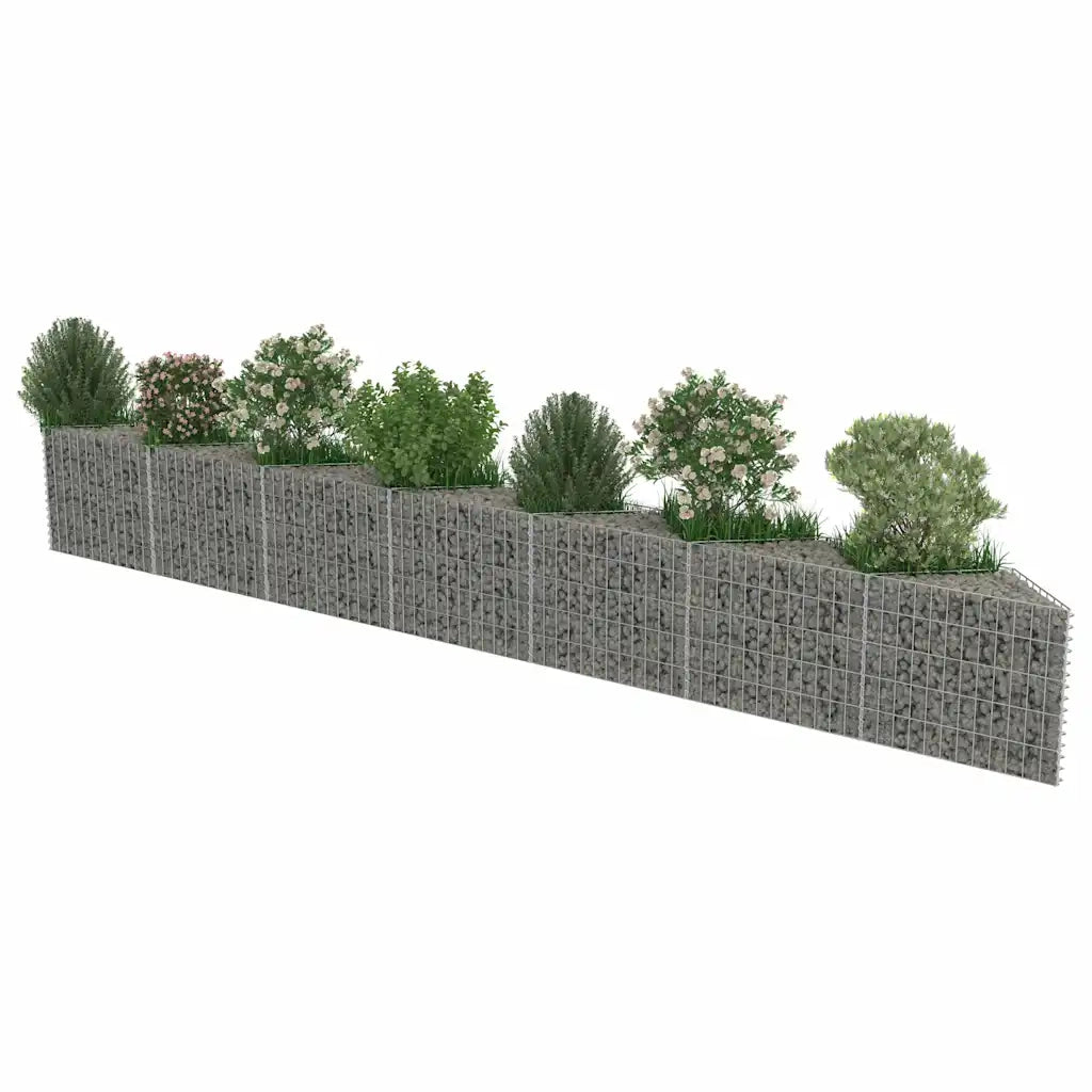 Gabbione in Acciaio Zincato 450x30x50 cm 143572