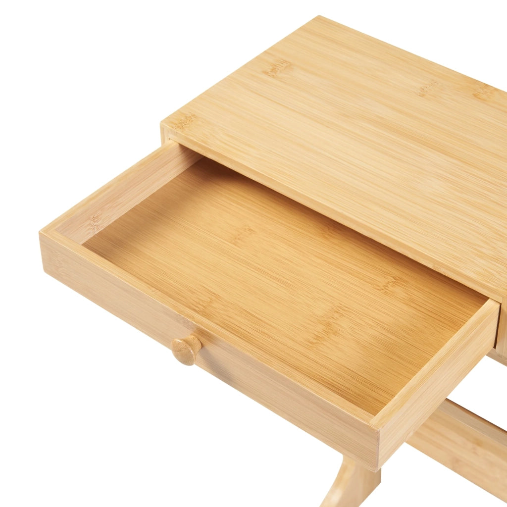 Rialzo per monitor in bambù con 2 cassetti 56 x 18 x 10 cm naturale 03_0010518