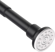 Maniglia per doccia regolabile - nero opaco - senza fori - 74-255 cm
