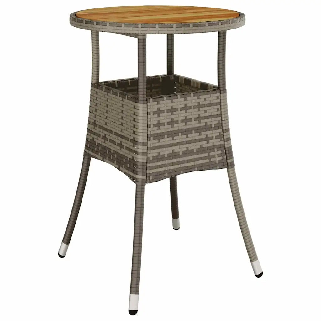 Set da Pranzo per Giardino 5 pz | Set Salotto da Giardino Grigio polyrattan