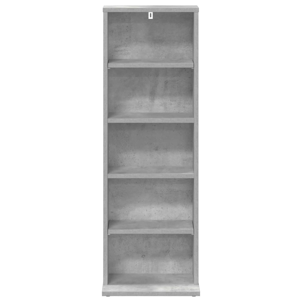 Mobile per CD Grigio Cemento 33 x 23,5 x 97,5 cm 8012696