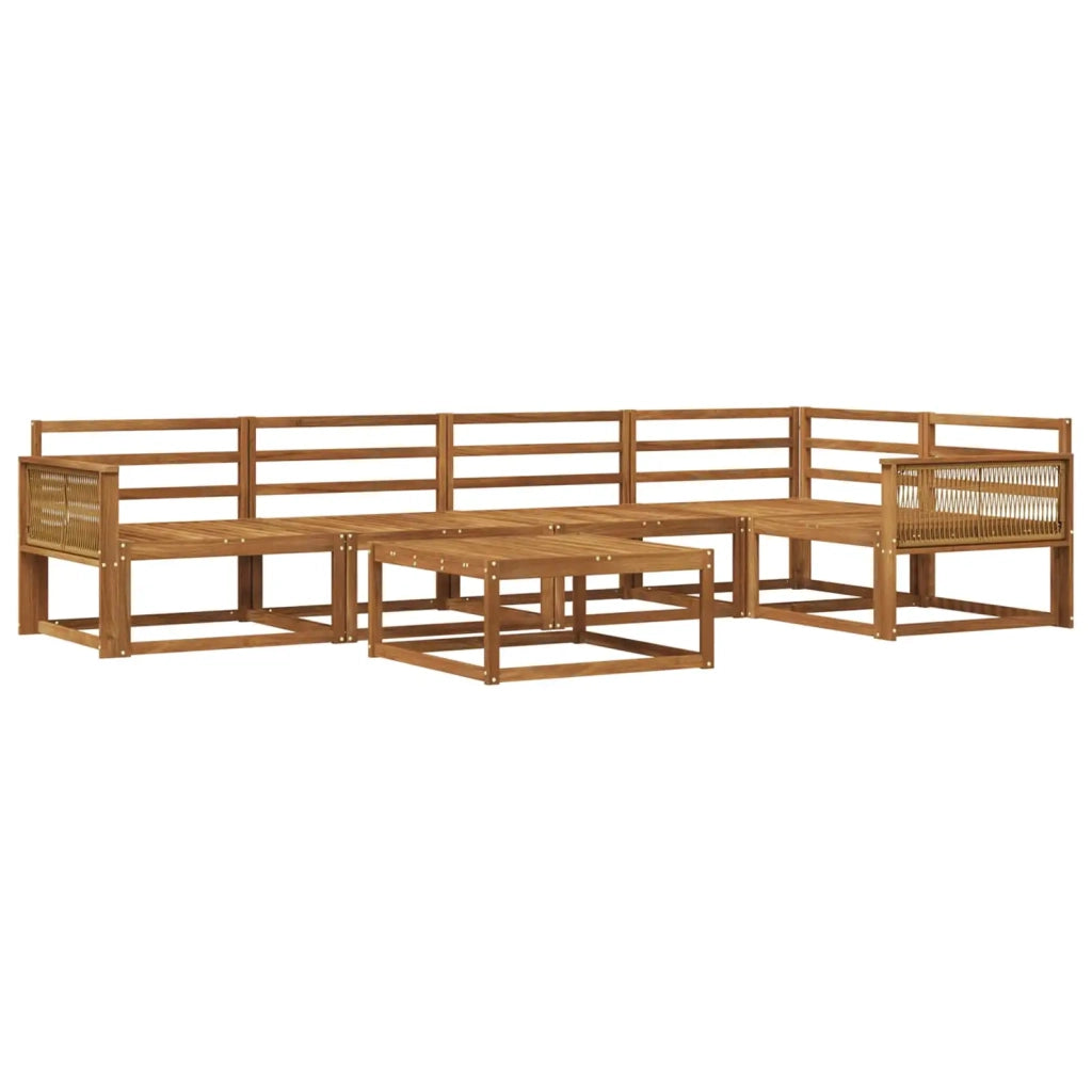 Set di divani da esterno 6 pcs Naturale