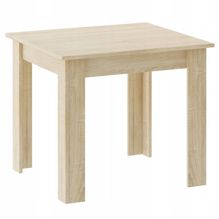 Set di tavolo quadrato Valora 80x80 Sonoma Oak + 4 sedie RIKX Gray x4