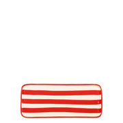 Lido Ceramiche Piatto Rettangolare Serie Righe Set 2 Pezzi Colore Rosso Design Artigianale Made in Italy Eccellenza Tavola Elegante Contemporanea