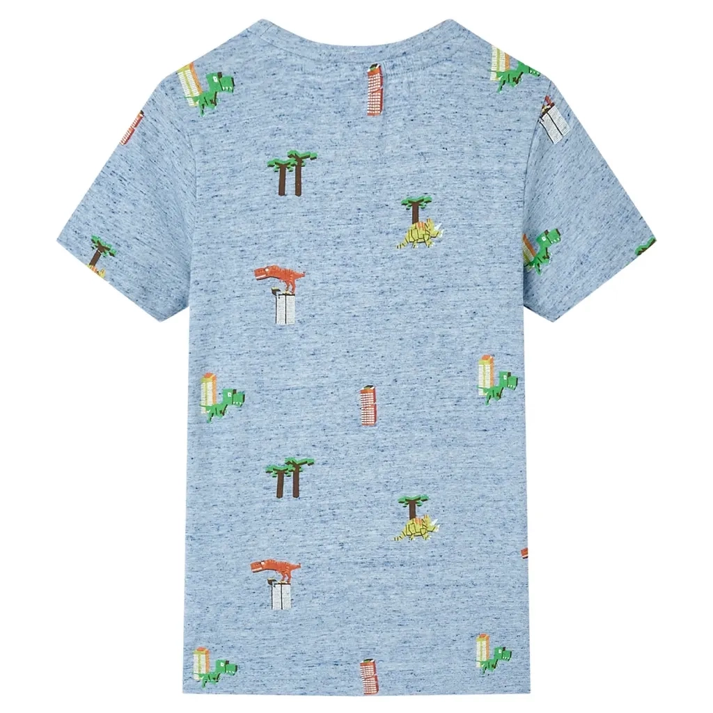 Maglietta da Bambino Blu MÃ©lange 104