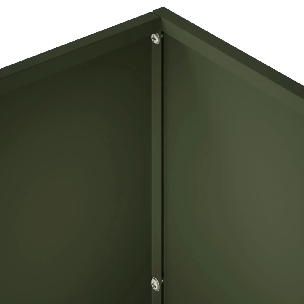 Vaso da giardino 2 pz Verde Oliva 60 x 30 x 50 cm 8005575