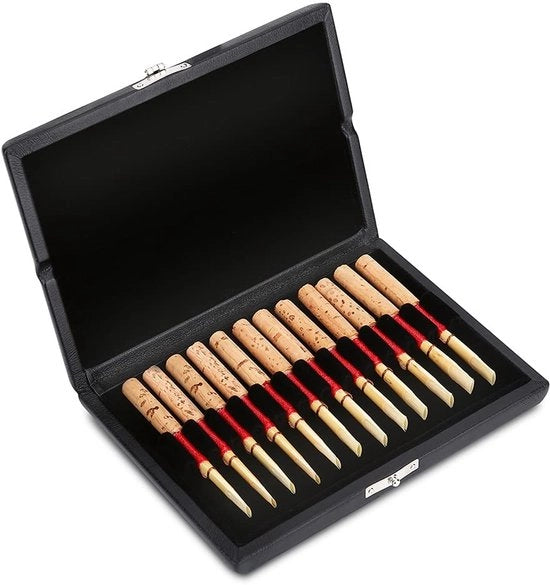 Casella per Oboe in Rattan - Accessorio per Oboe - Adatto per 10/12/20 Stuks - Rattan per Oboe - Rattan Box