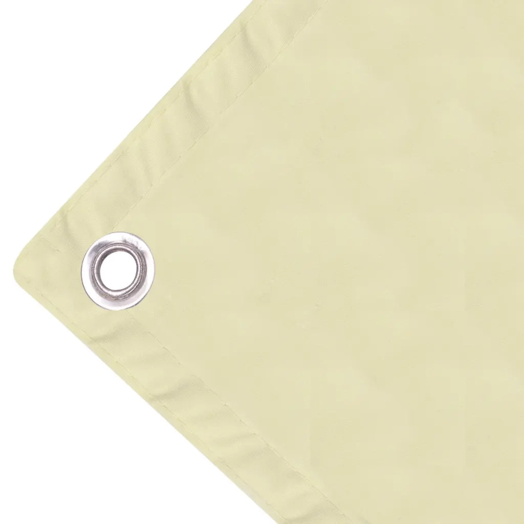 Paravento da Balcone-Pannello per balcone in Tessuto Oxford 75x400 cm Crema