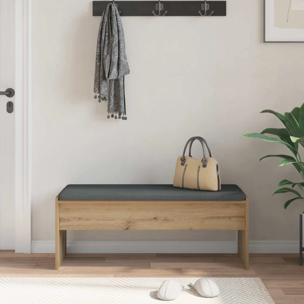 Panca per ingresso Rovere artigianale 103 x 38 x 40 cm 891567