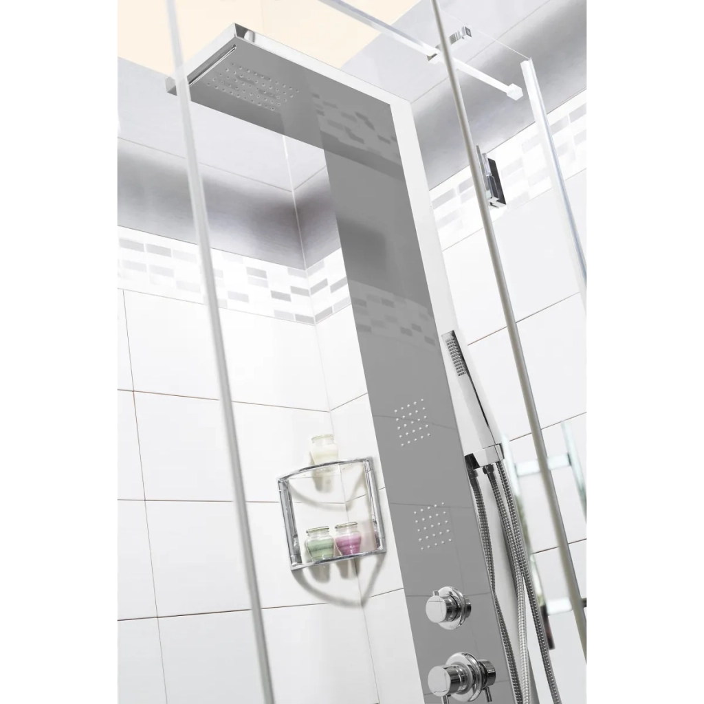 PARETE ATTREZZATA MULTIFUNZIONE MOD. BROADWAY- Acciaio inox lucidato- METAF- pezzi 1