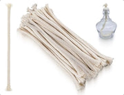 Lonti di riserva per lampade a petrolio - 20 pezzi - 150 x 6 mm - Lonti di cotone - Manufatti a mano