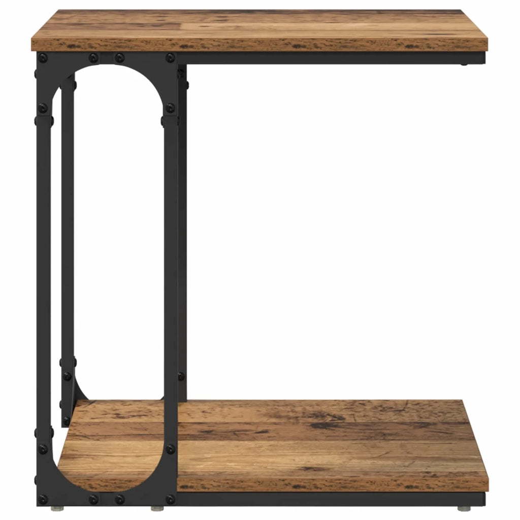 Tavolo laterale Legno vecchio 50 x 35 x 52 cm Legno multistrato