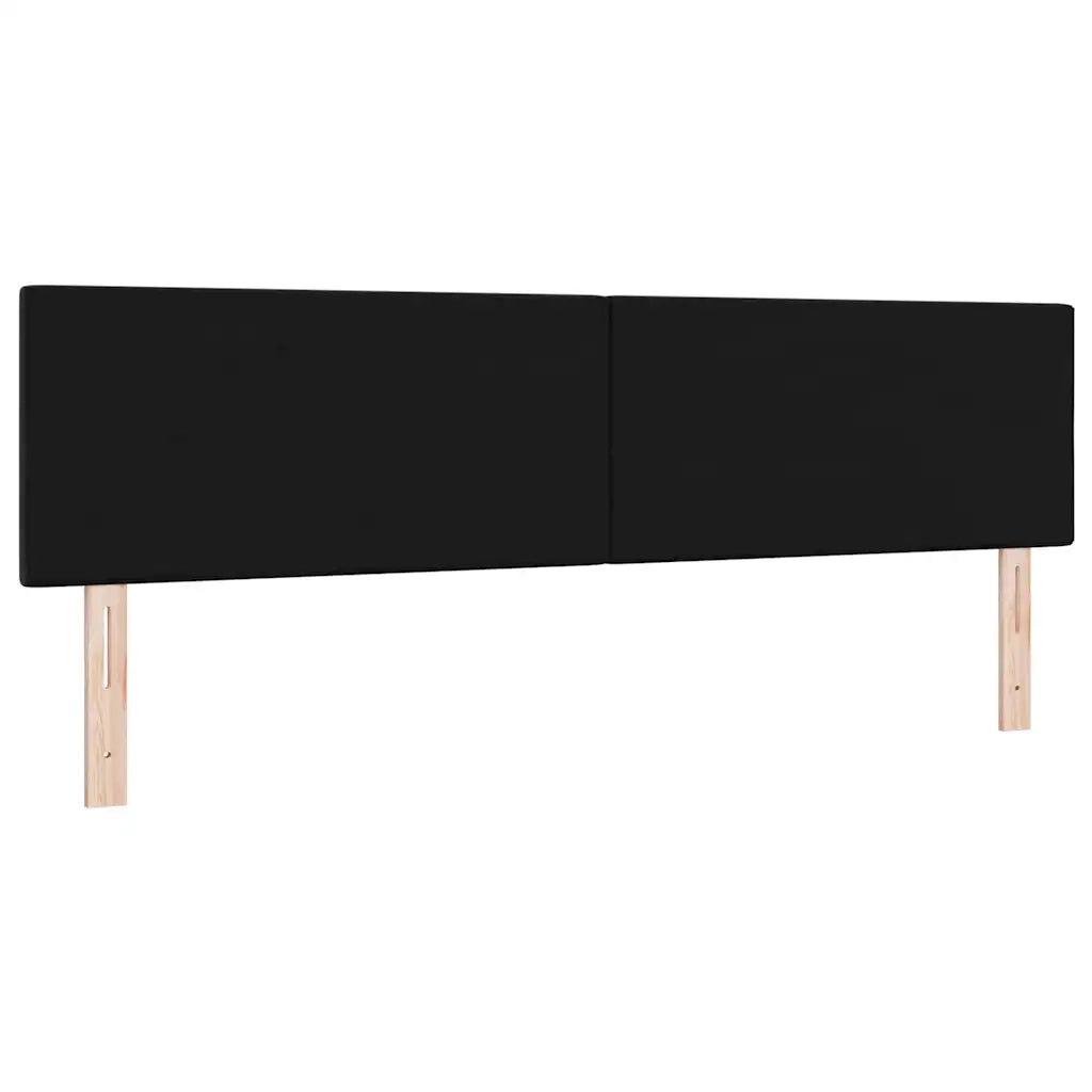 Testiera LED con strisce LED Nero 180 cm Velluto 3338157
