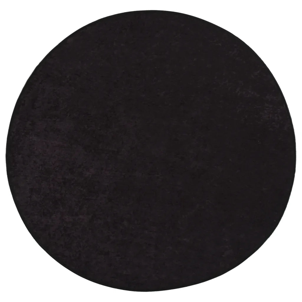 Tappeto Lavabile Antracite Ø 200 cm 136632