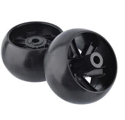 Ruota di Deck per Vehicoli a Pedali - 5" - 2 Pezzi - Hub Offset 3" - Diametro Foro 1/2" - Compatibile con Husqvarna - Ruota per Prato