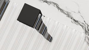 Parete Doccia Rea Aero Intimo Black Mat 120