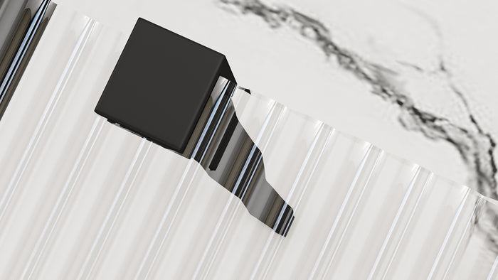 Parete Doccia Rea Aero Intimo Black Mat 120