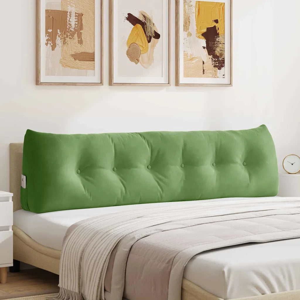 Cuscino per Schiena Verde chiaro 180 x 24 x 50 cm Velluto