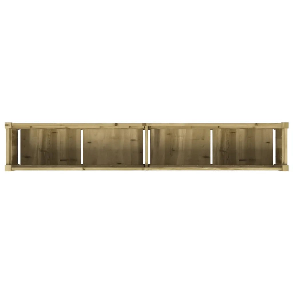 Fioriera | Cassetta per fiori | Vaso da Giardino 180x31x31 cm in Legno di Pino Impregnato