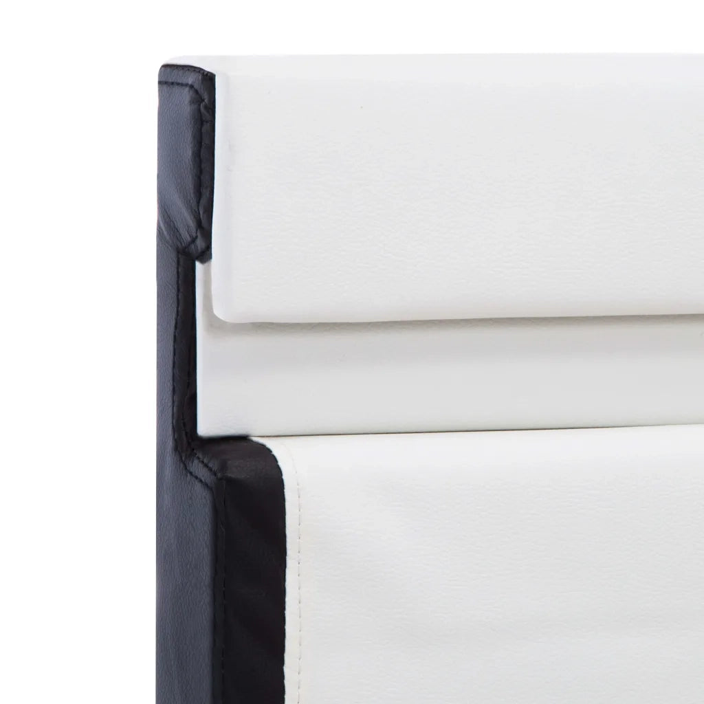 Giroletto con LED-Struttura Letto Bianco in Similpelle 160x200 cm 534158