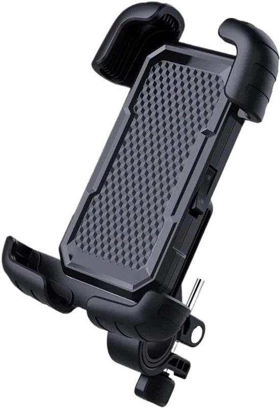 Supporto per telefono - Supporto per bicicletta - Supporto per telefono per bicicletta - Supporto per motocicletta - Rotativo 360° - Resistente allo shock - Antiscivolo - Chiusura di sicurezza - Adatto per biciclette, motociclette, scooter, ecc. - Nero