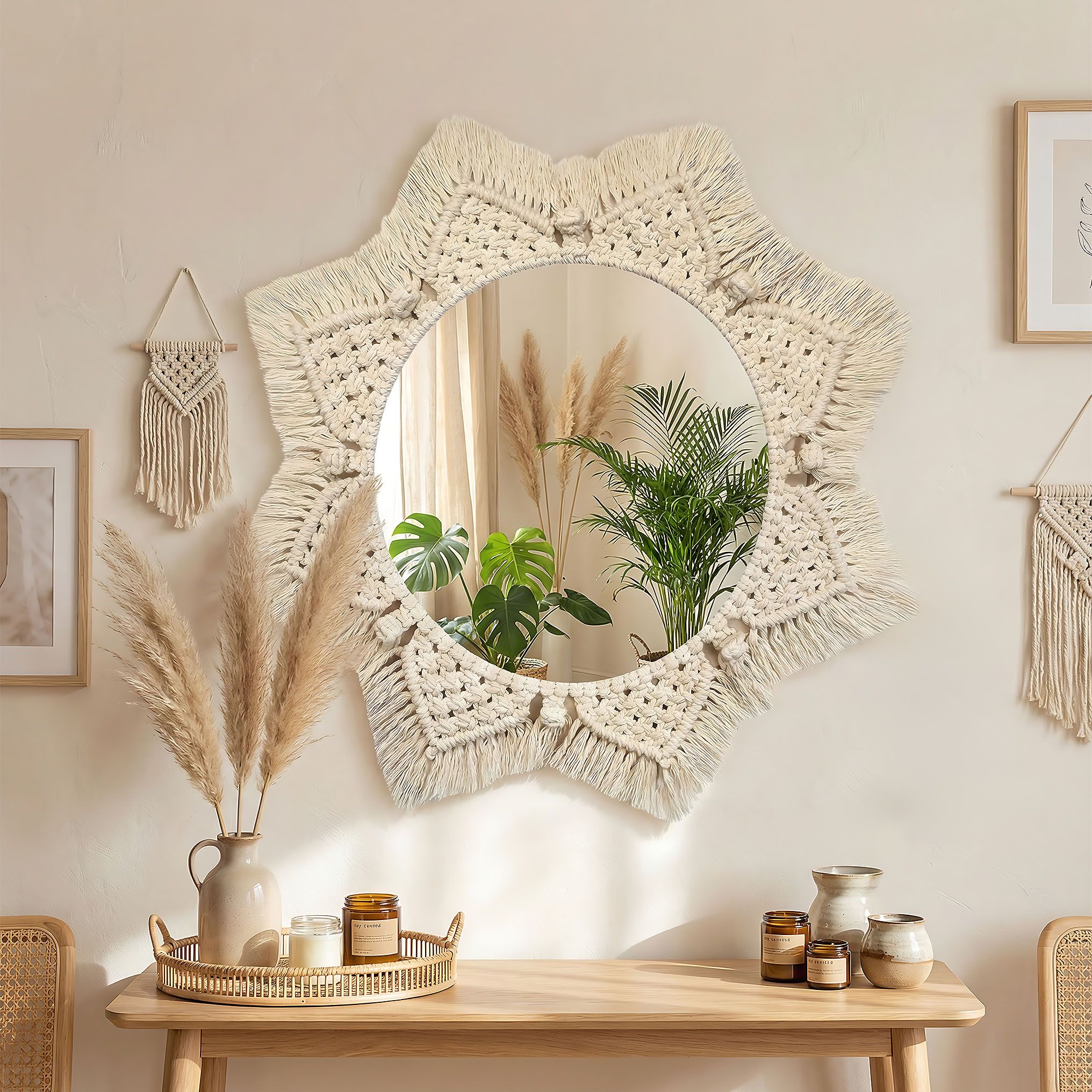 Specchio Da Parete Boho 53cm 322048