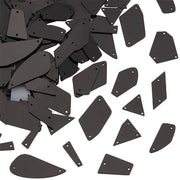 Misto Acrylico per Nastrini Flatback - Steccucci in Acrylico Riflessi - Nero - Steccucci in Acrylico Riflessi - Per Decorazione - Adatto per...