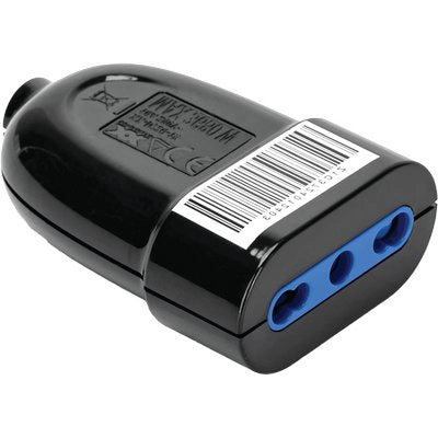 PRESA MOBILE AIGOSTAR - NERO 2P+T 16A BIPASSO- 12 pezzi