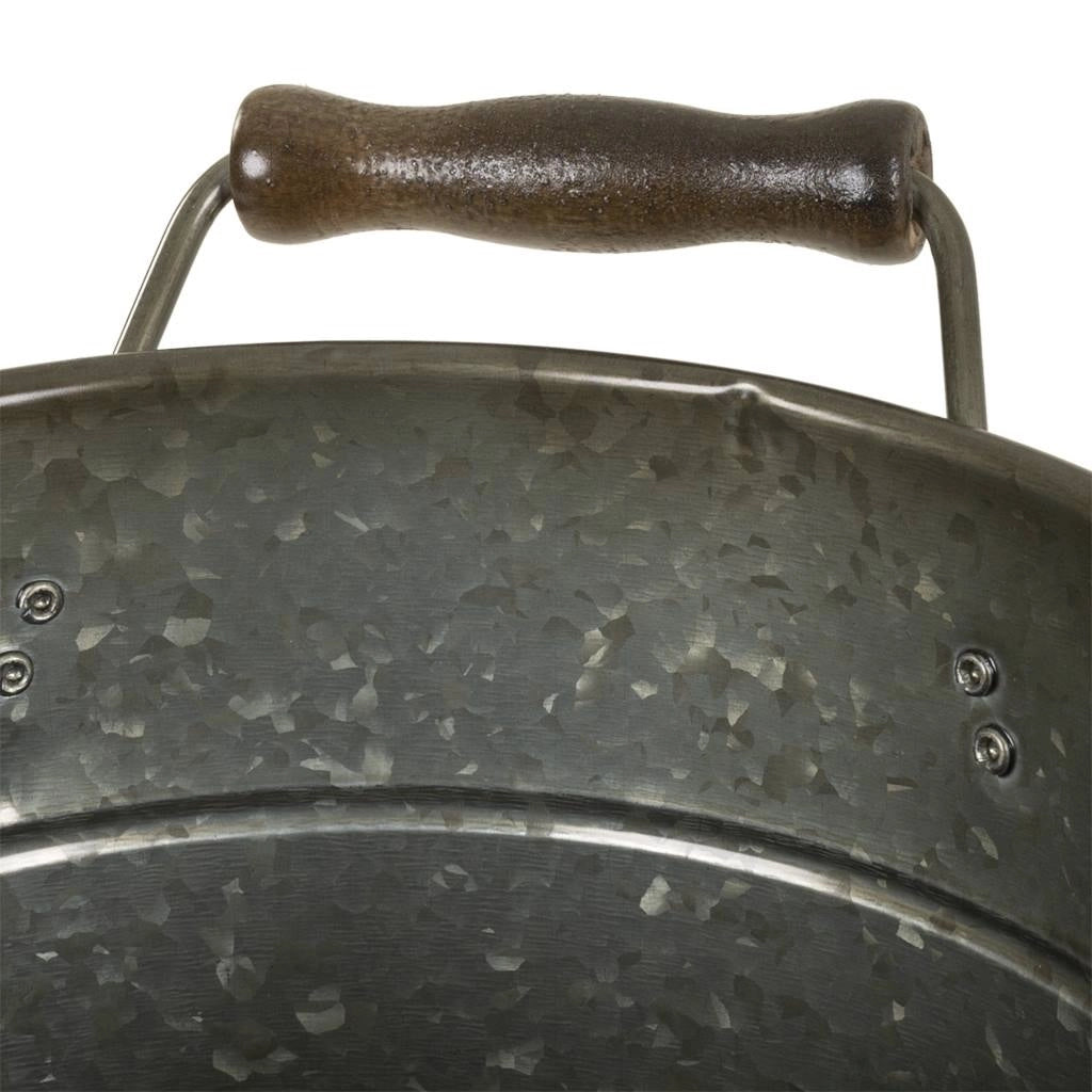 Vaschetta per ghiaccio in metallo argentato d23/25x23/28h