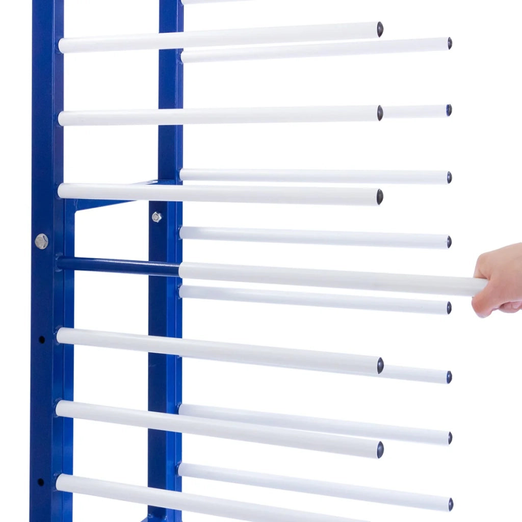 Rastrelliera Verniciatura Carrello per Essiccatura Vernici 15 Supporti 300 kg