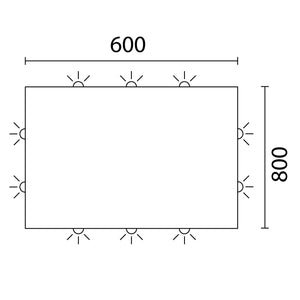 Lineabeta - Specchio LED Polaris 60x80cm luce ambientale con cornice grigia