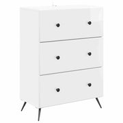 Mobile con Cassetti Bianco Lucido 66 x 34,5 x 90 cm 895529