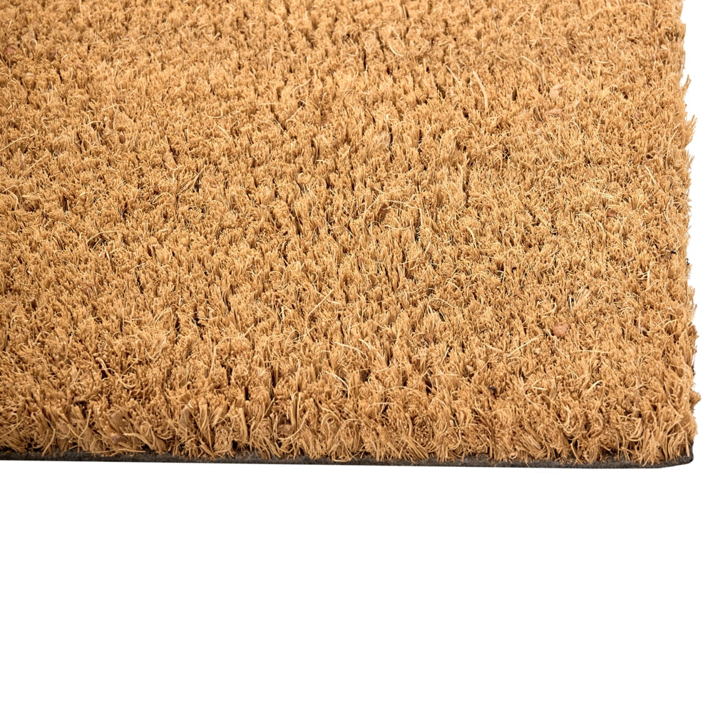 Zerbino in fibra di cocco nTaturale antiscivolo 60 x 90 cm con Motivo testato antiscivolo con retro in PVC